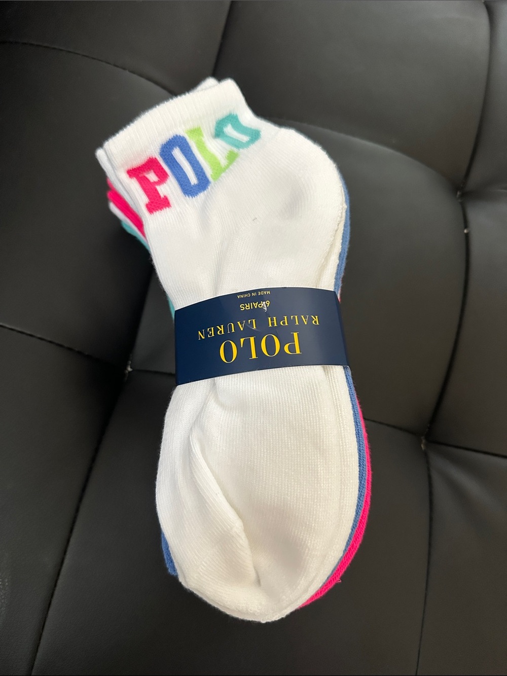 Polo by Ralph Lauren Low-Cut Socks with Multicolor Logo